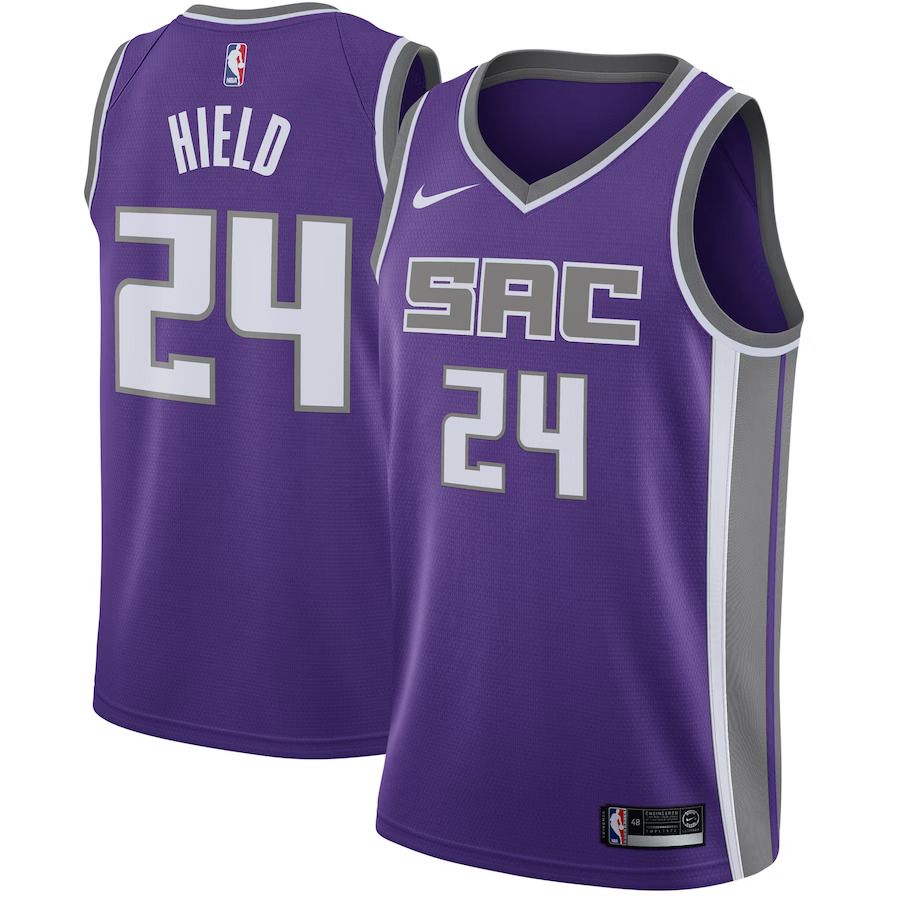 Men Sacramento Kings #24 Buddy Hield Nike Purple Swingman NBA Jersey